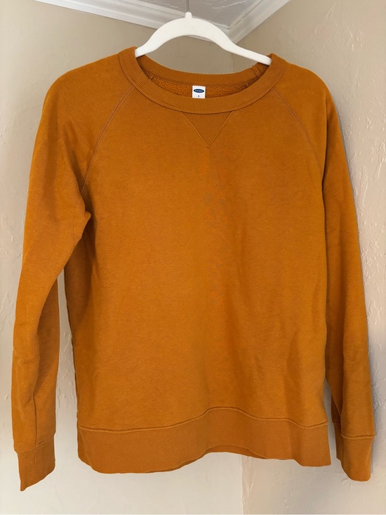 Old Navy Tops - Old Navy Mustard Yellow Raglan Crewneck Sweatshirt - Women’s Size Small